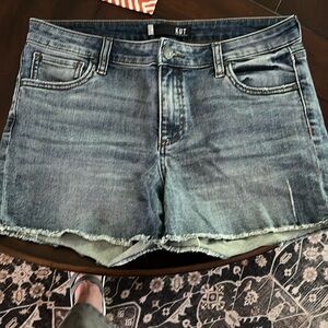 Kut from the Kloth frayed shorts.